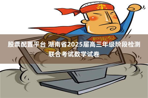 股票配置平台 湖南省2025届高三年级阶段检测联合考试数学试卷