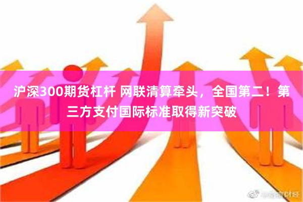 沪深300期货杠杆 网联清算牵头，全国第二！第三方支付国际标准取得新突破